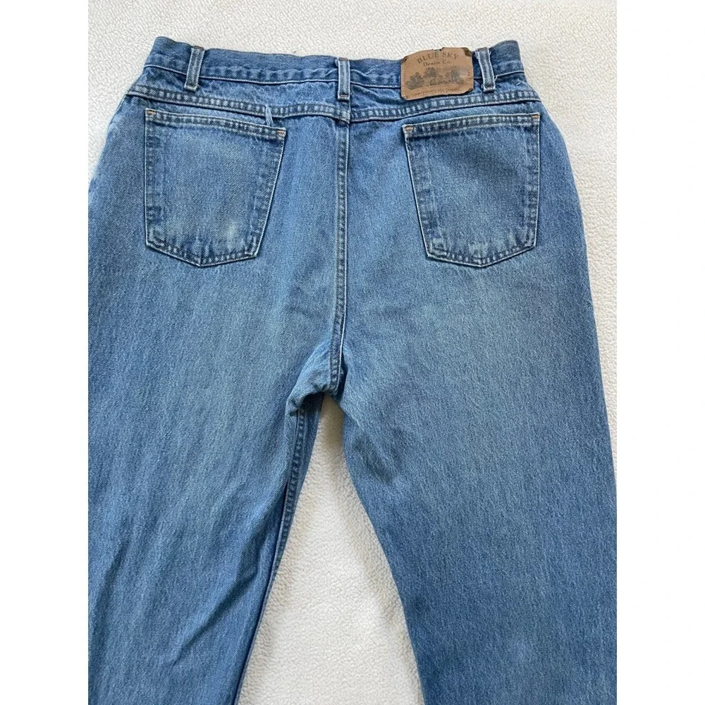 Vintage Made In USA Blue Sky Denim Co Mens 36x32 (33x30) Jeans 100% Cotton Rigid